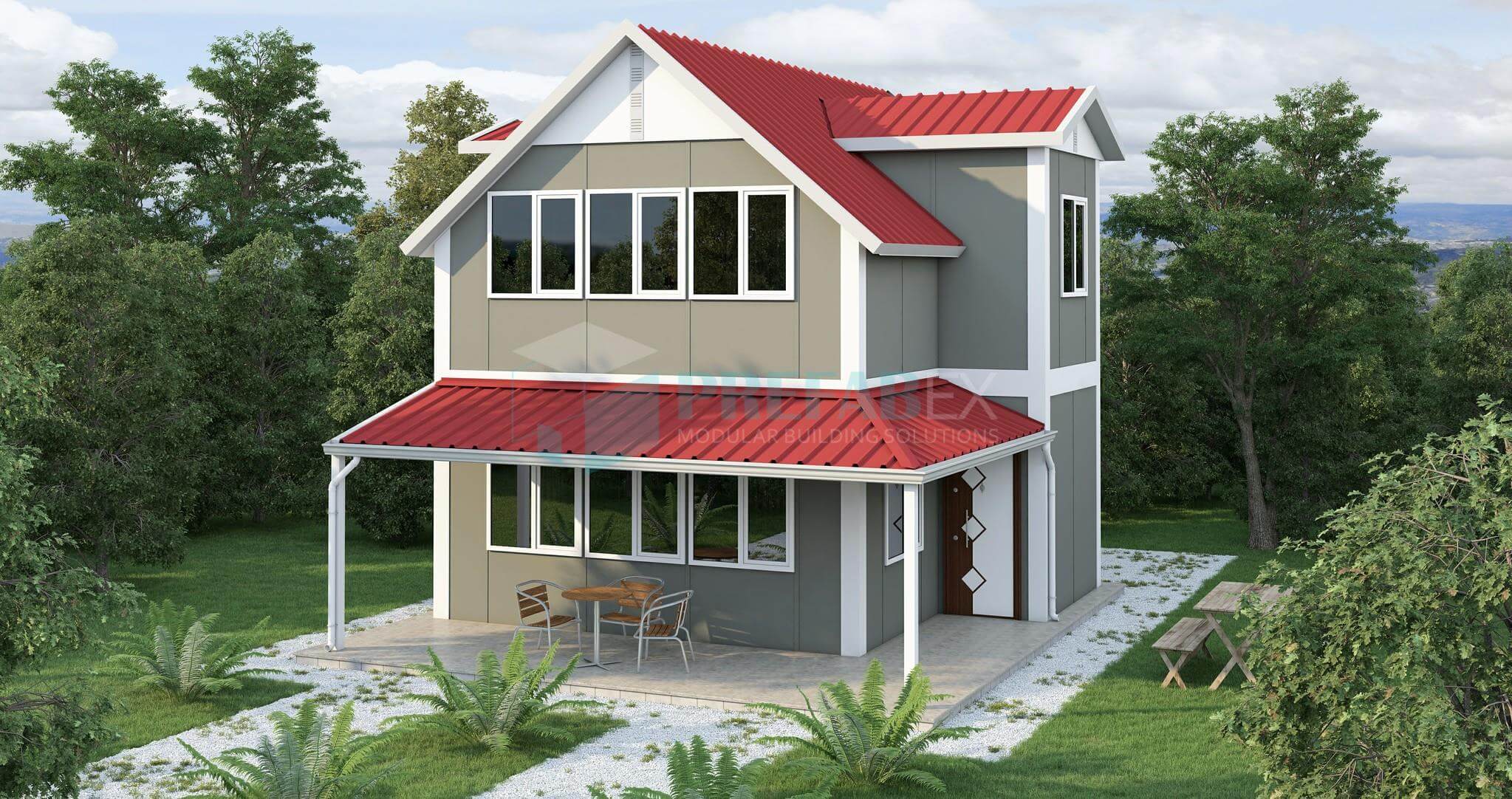 Two Story Modular Home -101 m²
